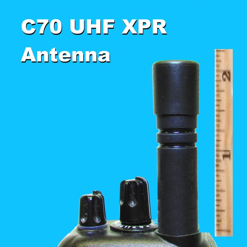 C70 TUNED UHF Stubby Low VSWR Digital Antenna for Motorola DMR XPR7350e XPR7550e