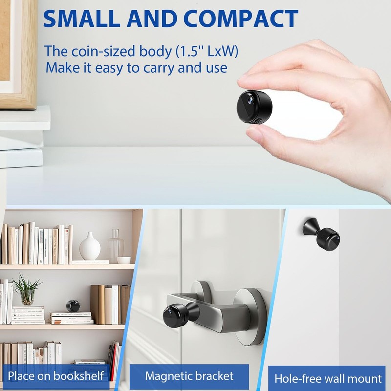 Mini , 1080P Wireless Indoor , Upgraded 60-Days Battery Life, Auto Night Visi... gallery