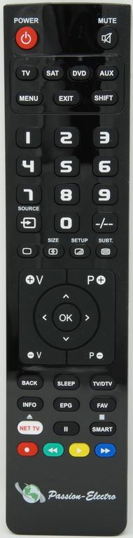 Replacement remote control for PHILIPS 215352IR-04R, TV