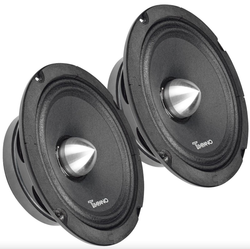 Timpano 1000 Watts Midrange Speakers for Car Audio Systems TPT-MR6-4 black