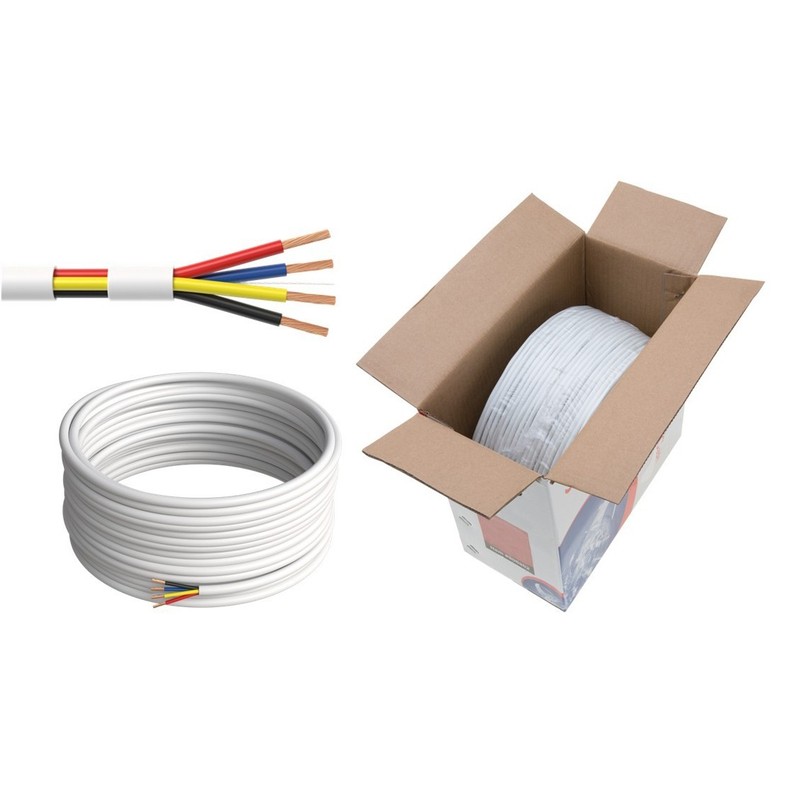 500FT Security Cable 18/4AWG Stranded Unshielded Alarm Fire Burglar CCTV Wire