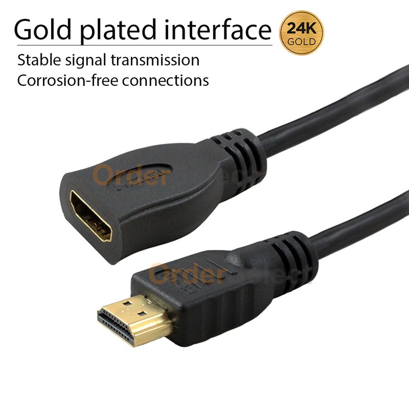 HDMI Extension Cable Male to Female HDMI Cable Extender Adapter 3D 4K x 2K Lot gallery