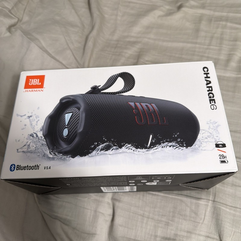 JBL Charge 6 Portable Waterproof Bluetooth Speaker - Black
