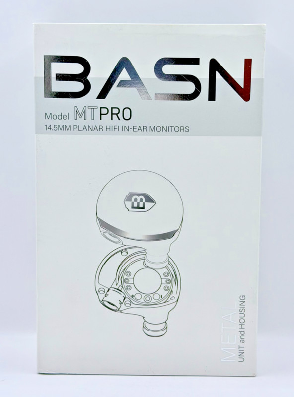 BASN MTPro In-Ear Monitors 14.5mm Planar HiFi IEM Headphones with CNC – NEW OB