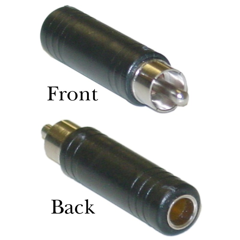 1/4 inch Mono Female Phono to RCA Male adapter 30S1-15300