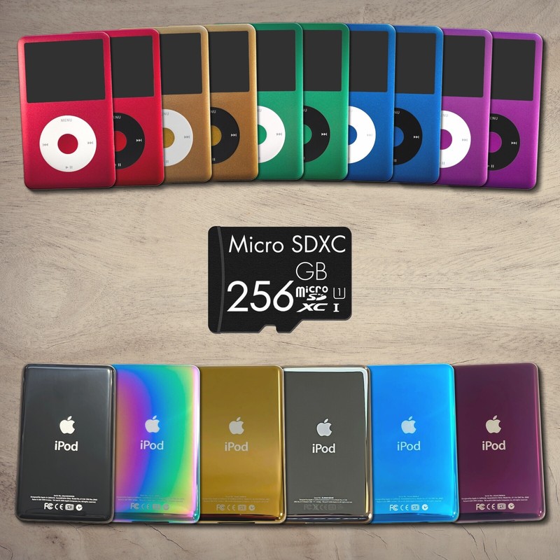 Refurbished Apple iPod Classic 7th Gen 256GB SSD Custom Colors 30 Day Warranty