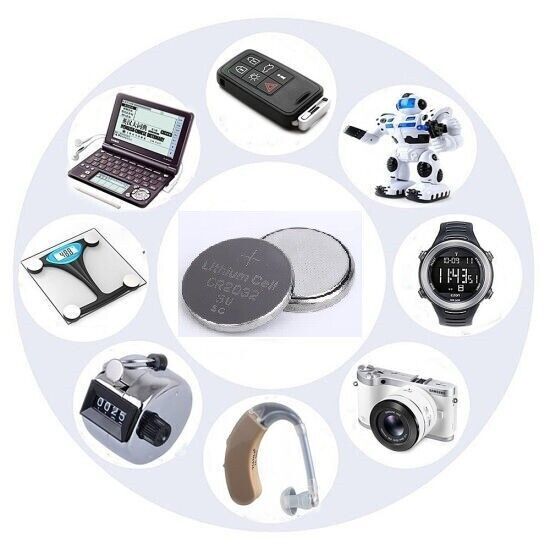 10PCS CR2032 Coin type Lithium Battery flashlight,TV or car remote control gallery