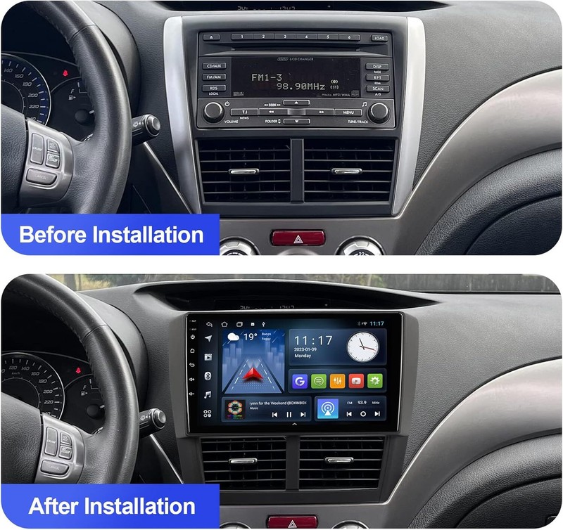 For Subaru Forester Impreza WRX 2008-2012 CarPlay Radio Android12 Car Stereo 32G