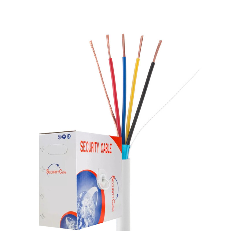 500FT 18/4 AWG Stranded CCA Security Alarm Cable Shielded for Home Business Use