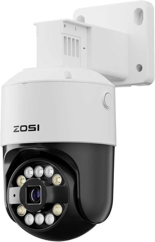 ZOSI 4K 8MP PoE IP Pan/Tilt Add-on Security Camera Outdoor Person Vehicle Detect