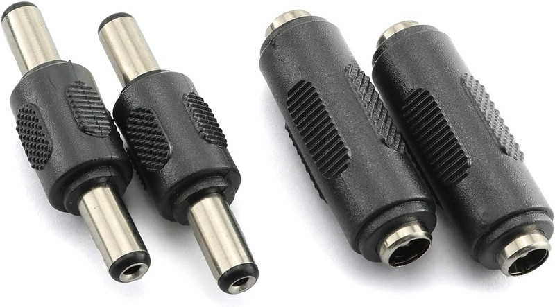 5.5mm x 2.1mm DC Male or Female Coupler Adapter Barrel Power Connector Plug Lot gallery