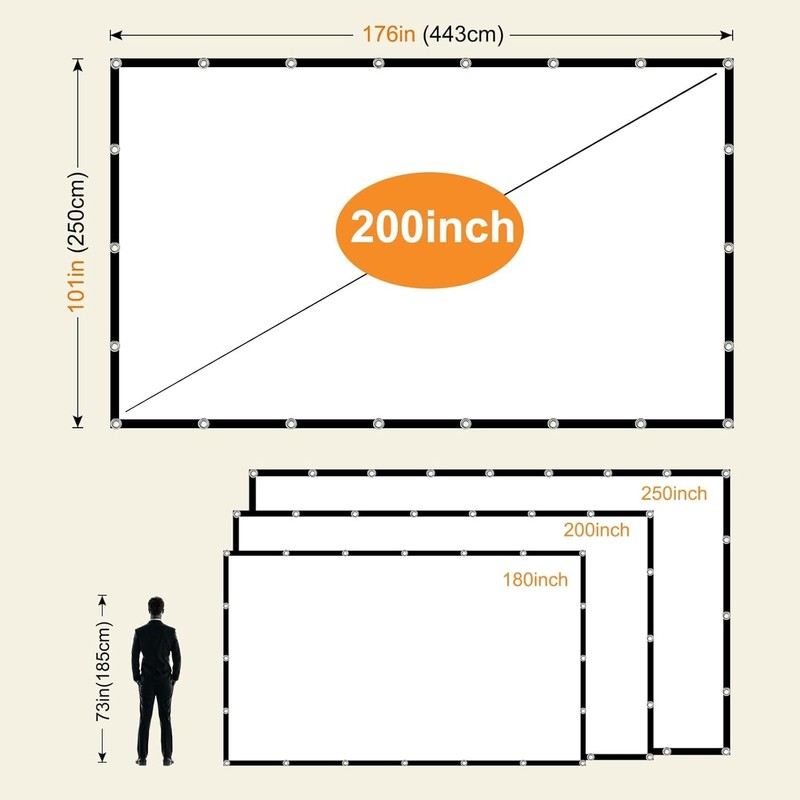 Double-Sided Video Screen for Backyard 200" gallery