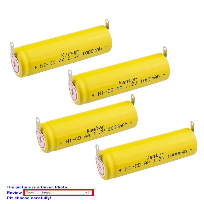 Kastar Ni-CD 1000mAh Battery for Braun 5561 5563 5564 5567 5569 5576 5579 5580