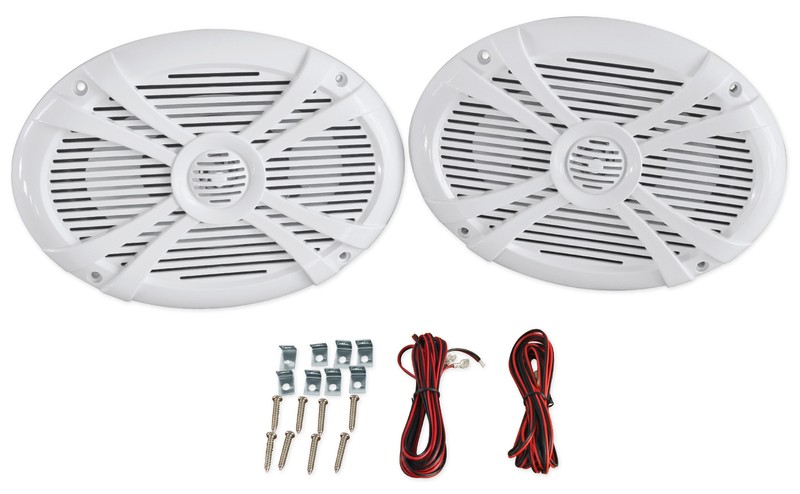 Pair Rockville RMSTS69W 6×9 1000w Waterproof Marine Boat Speakers 2-Way White