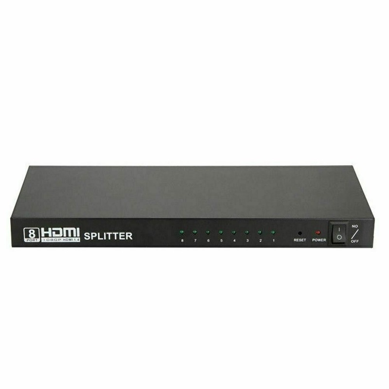 8 Port HDMI Splitter 1 in 8 Output 1 to 8 Video Splitter Ultra 4K 3D 1080P Hub gallery