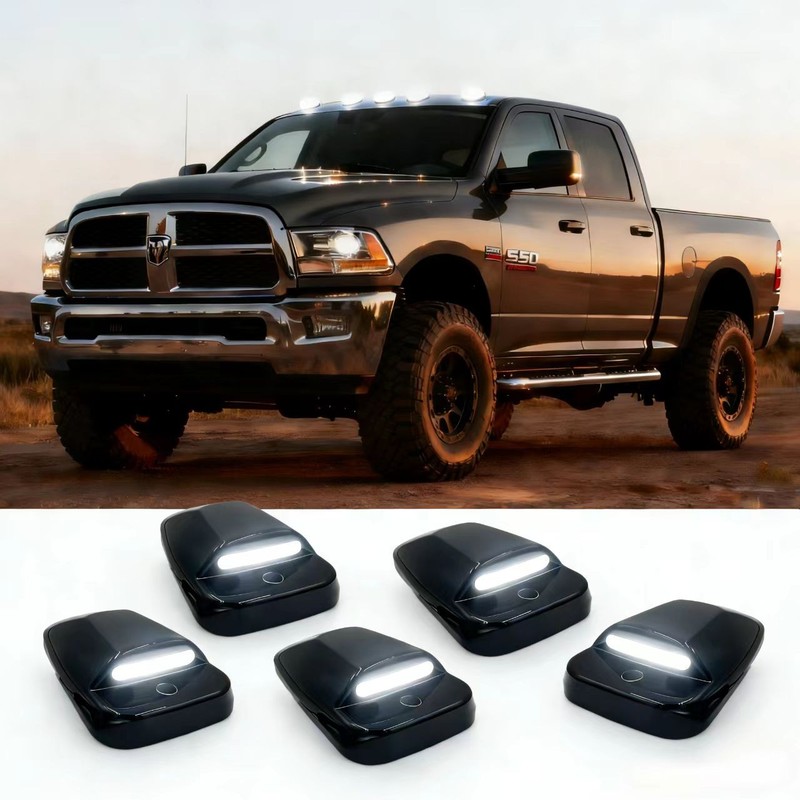 Led Top Cab Marker Roof lights Amber For 2003-2018 Dodge Ram 1500 2500 3500 4500 gallery