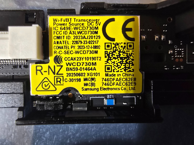 Samsung U8000F Wifi/BlueTooth Tranceiver BN59-01464A