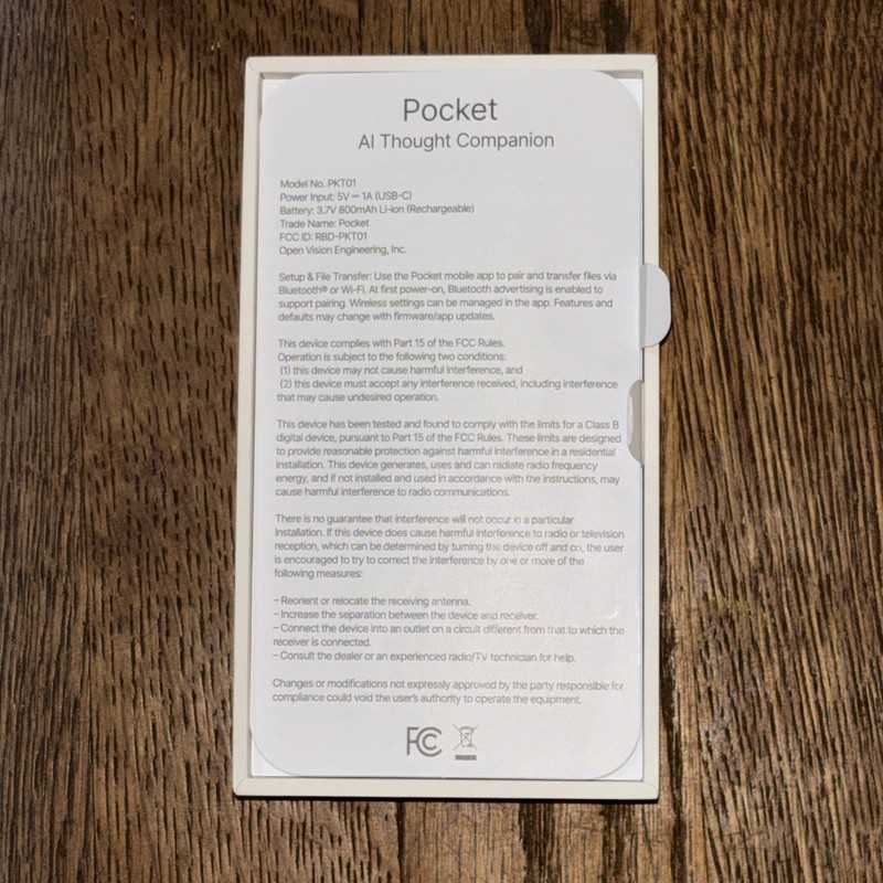 Pocket AI Thought Companion PKT01 AI Assistant 128 Gb Space Gray Hey Pocket gallery