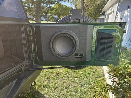2021-2023 Ford Bronco Tailgate Subwoofer Enclosure / Sub Box For Dual 8" gallery