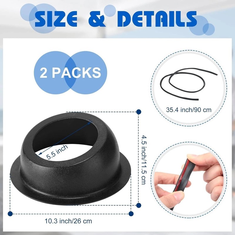 2 Pcs Universal 6.5 Inch Speaker Enclosures - Durable ABS Surface Mount Pods gallery