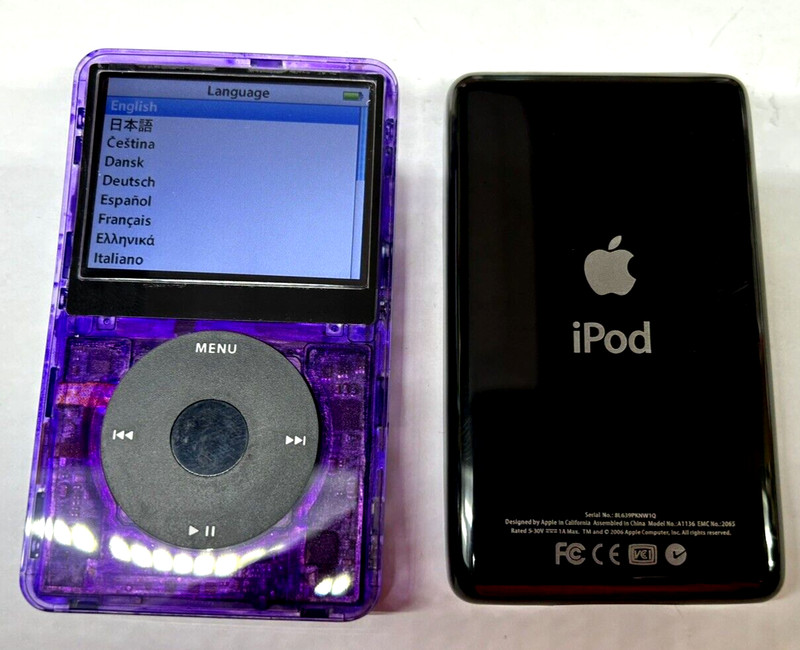 APPLE iPOD CLASSIC 7th Atomic Purple Black 128GB SSD Mega Battery