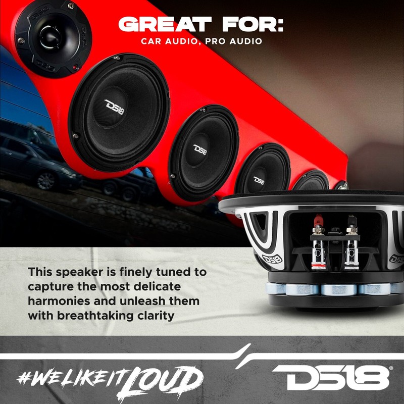 DS18 6XL650N-4 PRO 6.5" Neodymium Rings Mid-Range Loudspeaker 650 Watts 4-Ohm gallery