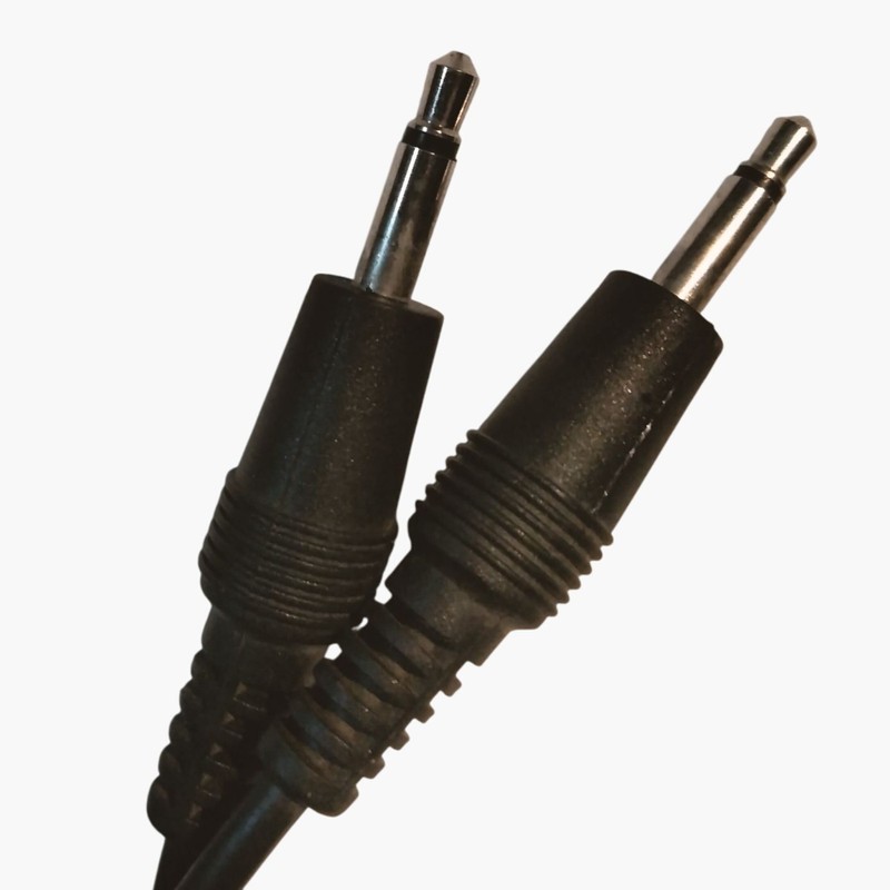 Black Audio Cable Male 3 5mm Aux Plugs Headphones Speakers Devices 40 inch