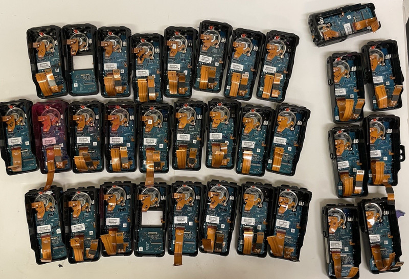 LOT OF 35 AS-IS Motorola APX9000 FKP Housing PMLN7618A Two-Way Radio Keypad gallery