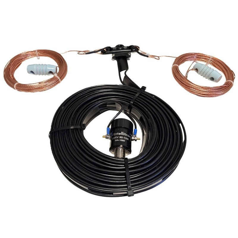 Intellitron WA-1080 G5RV 80-10m HF Multi-Band Dipole Antenna with SO-239