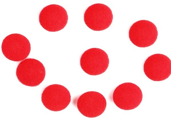 10 Replacement Earbud Soft FOAM CUSHIONS rOund & RED Sponge tips Earpad 11/16" gallery