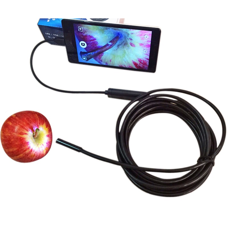 3.5/1.5M 5.5mm Android Endoscope Waterproof Borescope Inspection Camera 6LED USB