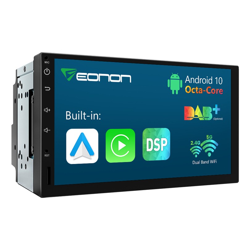 7″ Double Din Car Stereo with Apple Carplay & Android Auto Radio Audio Octa Core