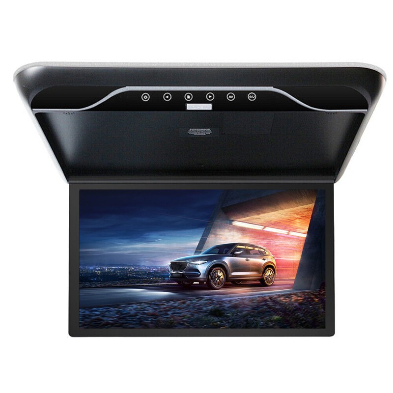 19.5″ Flip Down Car Roof Monitor Ceiling Overhead HD TFT 1080P Screen USB HDMI