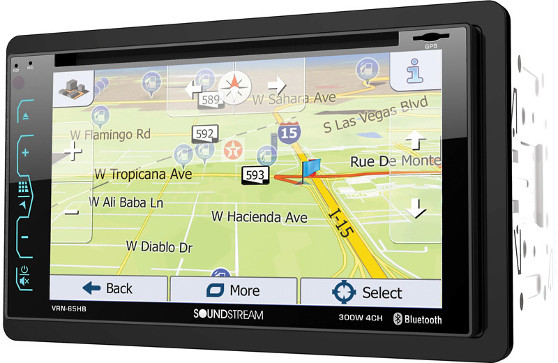 SOUNDSTREAM VRN-65HB DOUBLE-DIN APTIX GPS BLUETOOTH DVD CAR STEREO 6.2″ MONITOR