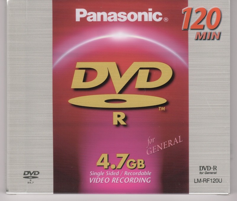 Panasonic DVD-R 120 Min Disc 4.7GB Video Recording LM-RF120U New Factory Sealed