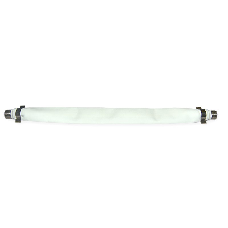 F-pin White RG6/ UL Coax Cable, Flat Jumper 8 inch 30X4-31108