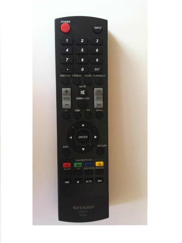 NEW SHARP GJ221 Remotes For LC-32D59U LC-42D69U SVD-3815 LC-32SV29 LC-42SV49 TV