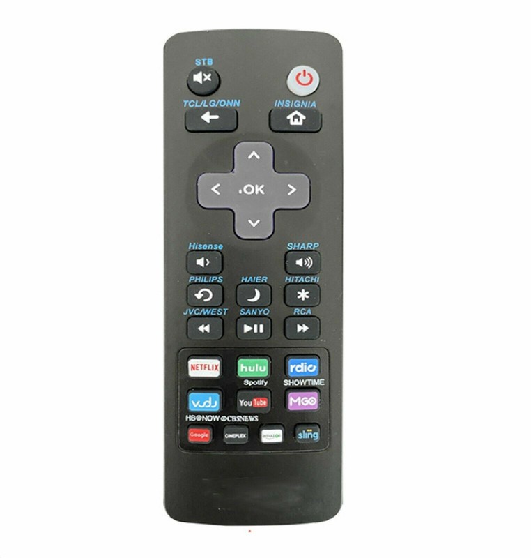 Universal Remote for Roku TV’s TCL, LG ONN, Sharp Philips, Hisense JVC RCA Sanyo