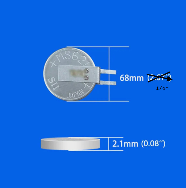USA (1) PCS 3V 5.5mAh Rechargeable MS621FE FL11E Battery Button Cell FREE SHIP