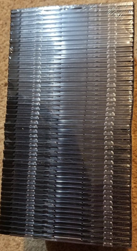 Go Gear Slim Line Black CD CD-RW DVD Jewel Case - Premium, 50 Pack NEW & SEALED