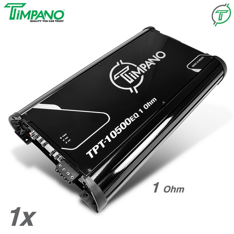 Timpano TPT-10500EQ Brazilian Amplifier 11600W RMS 1 Ohm Digital Amp 11K