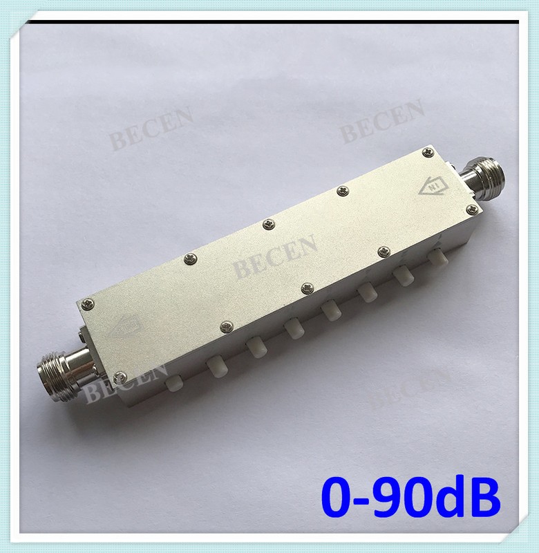 5W Step Adjustable Variable Attenuator 8 key press N-KK 0~90db in 1dB DC-3GHz