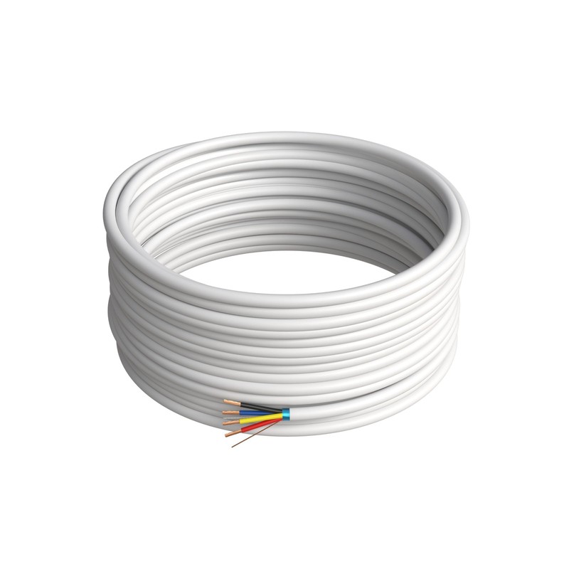 Cables Direct Online 500ft Stranded 22/4 Alarm CCA FTP 22AWG 4C, White gallery