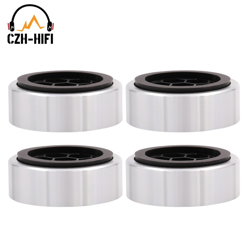 4pcs 61x23mm Isolation Feet Aluminum Plastic Pad For AMP Speaker Turntable DAC