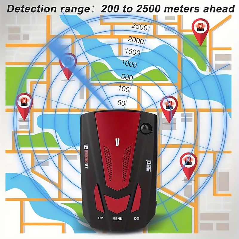 360 Degree Car 16 Band V7 GPS Speed Safety Radar Detector Voice Alert Laser Lot gallery