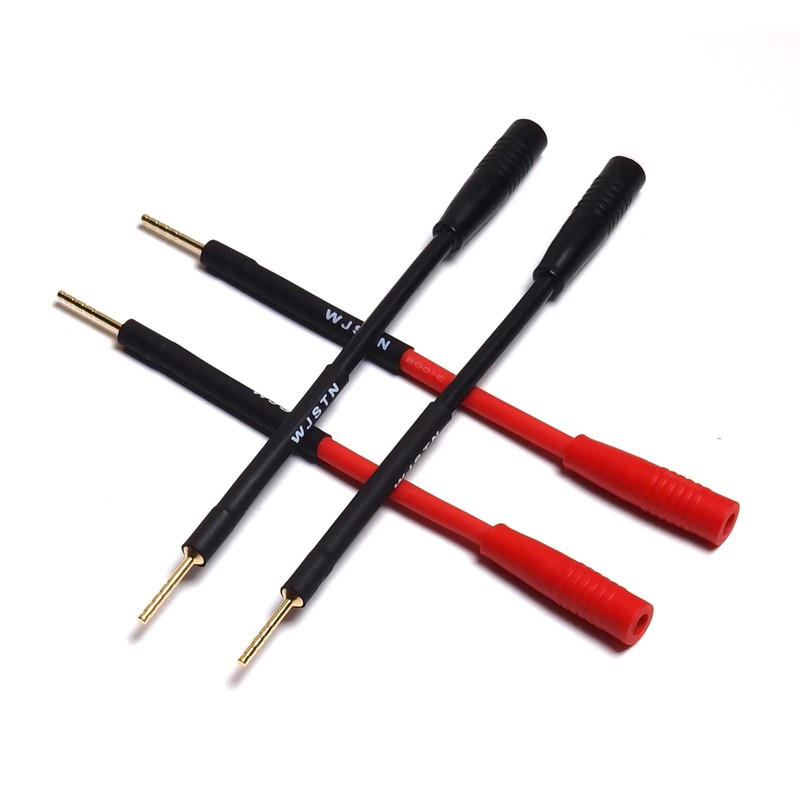 2mm Pin Plug to 4mm Banana Female Adapter 4-Pack 3 inches
