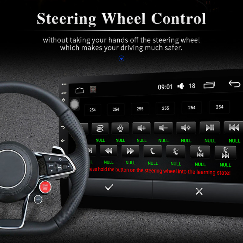 9" Android Car Stereo Radio GPS Carplay DSP 16GB For Benz Smart Fortwo 2016 gallery