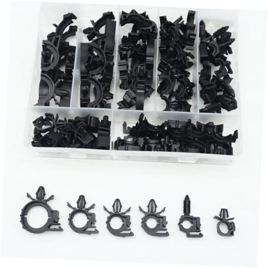 Universal Automotive Wire Loom Clips Kit, Car Engine Bay Wire 60 Style F
