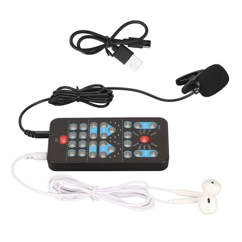1PCS Handheld Voice Changer Multifunctional Sound Disguiser With 8 Voice Effects