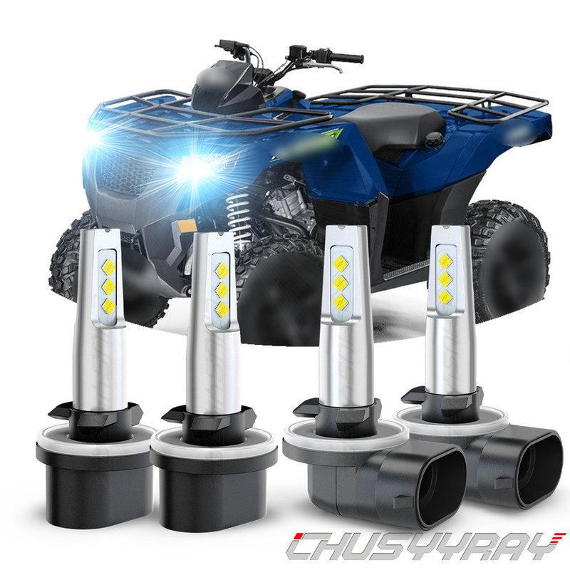FIT Arctic Cat M1000 M5 M6 M7 M8 4x 894 893 LED Headlight Hi/Lo Beam combo
